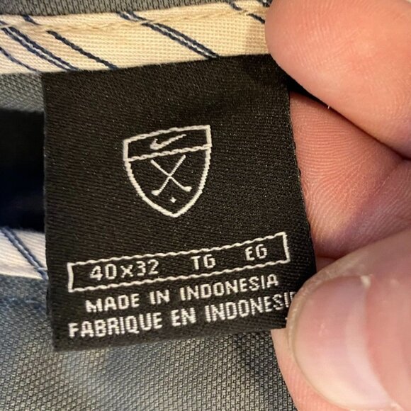 Nike Golf Mens Pants Size 40x32 Gray Polyester Flat Front Cuffs Breathable - Picture 6 of 15